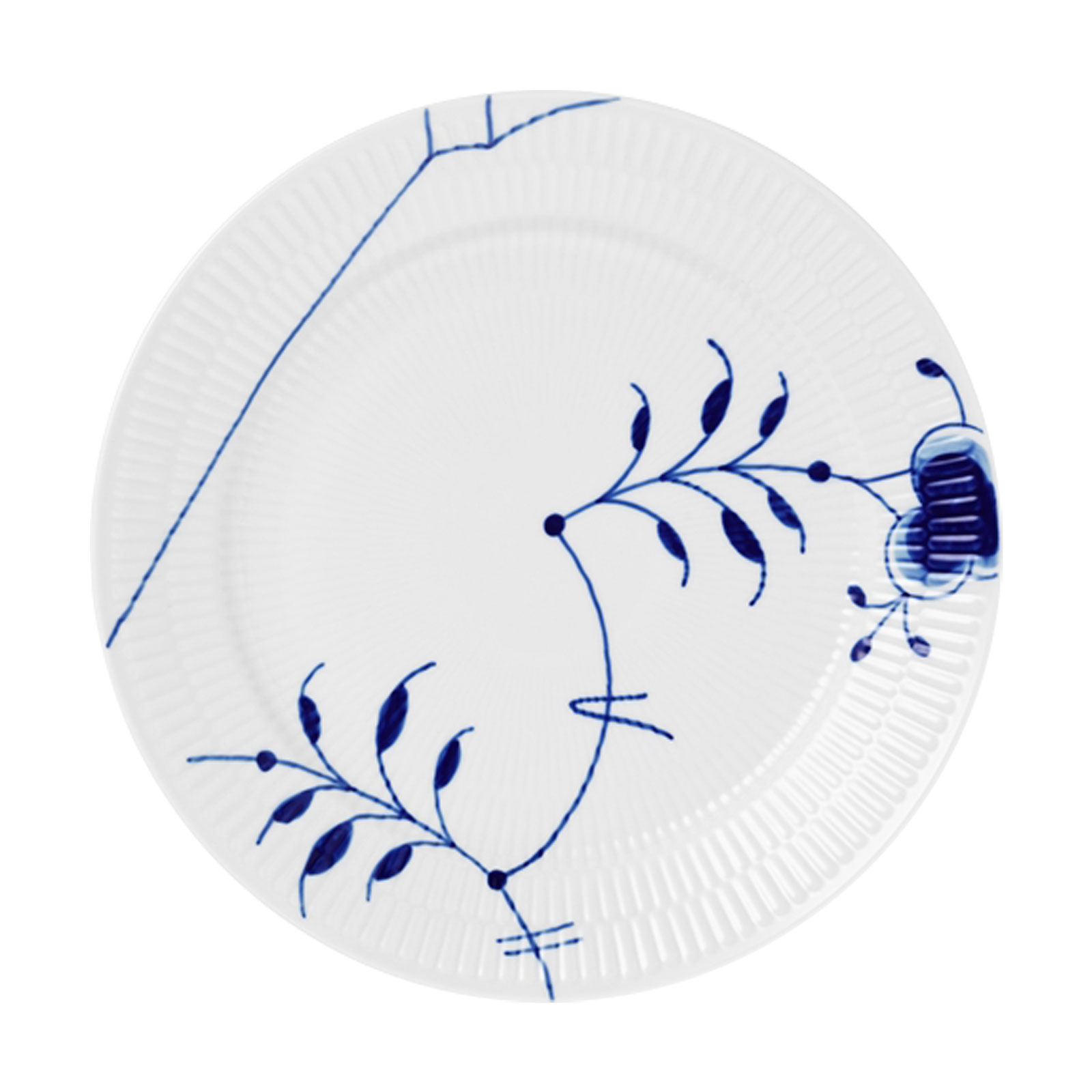 Royal Copenhagen Mega Blau Gerippt Speiseteller 25cm Dekor 9 Royal Copenhagen Mega Blau Gerippt Speiseteller 25cm Dekor 9