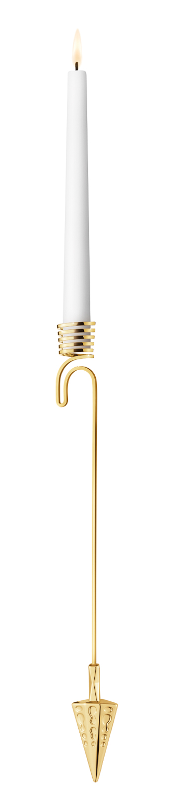 Georg Jensen 2022 Kerzenhalter Spitztüte gold