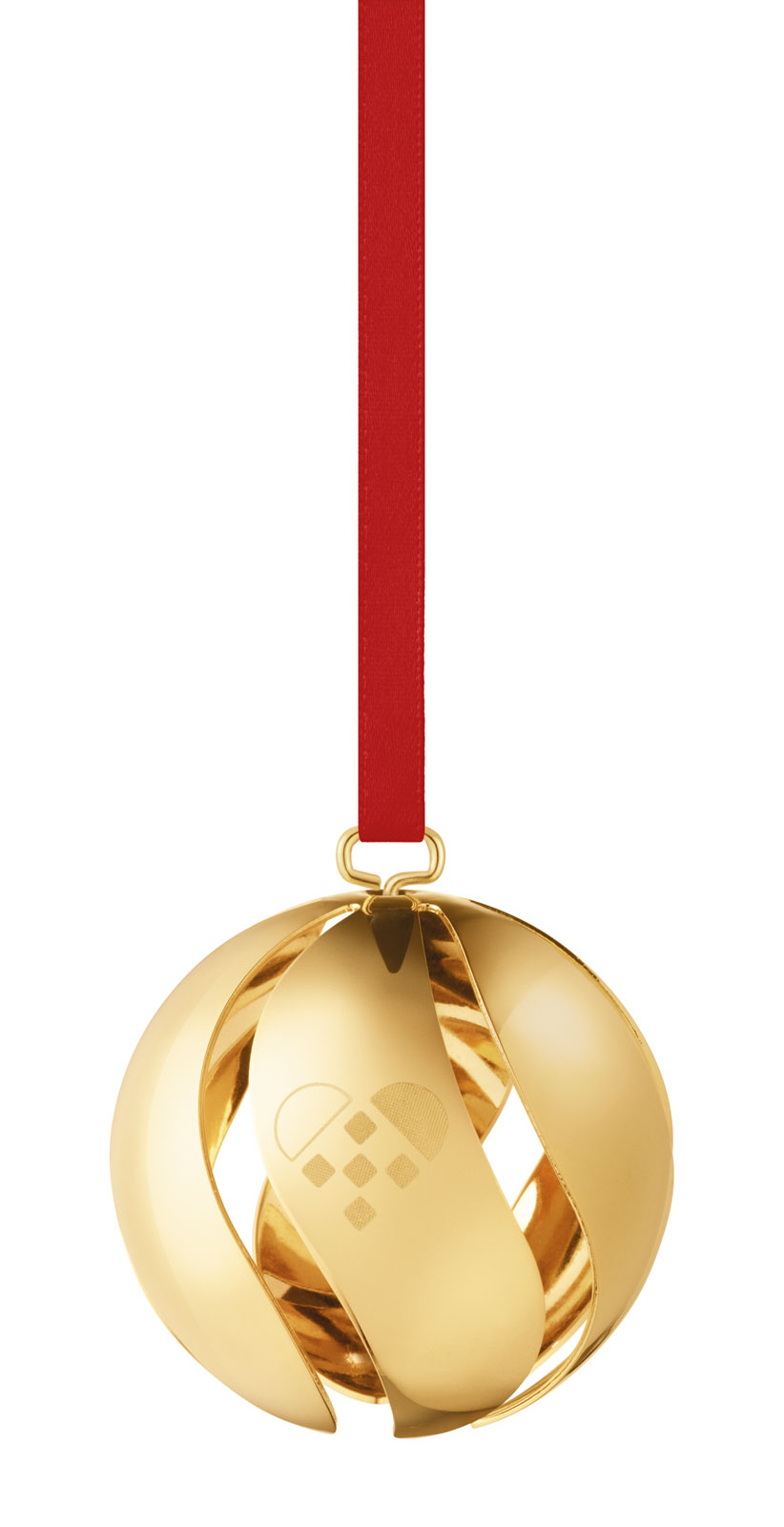 Georg Jensen 2025 Weihnachtsornament Kugel gold
