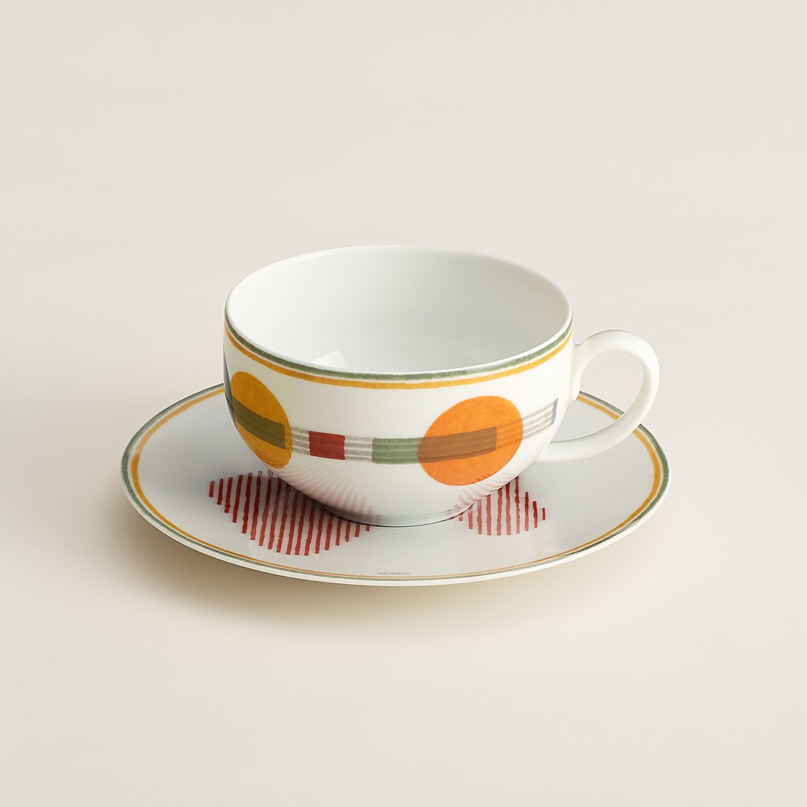 HERMÈS Paris Saut HERMÈS Teetasse mit Untertasse 0,20ltr.