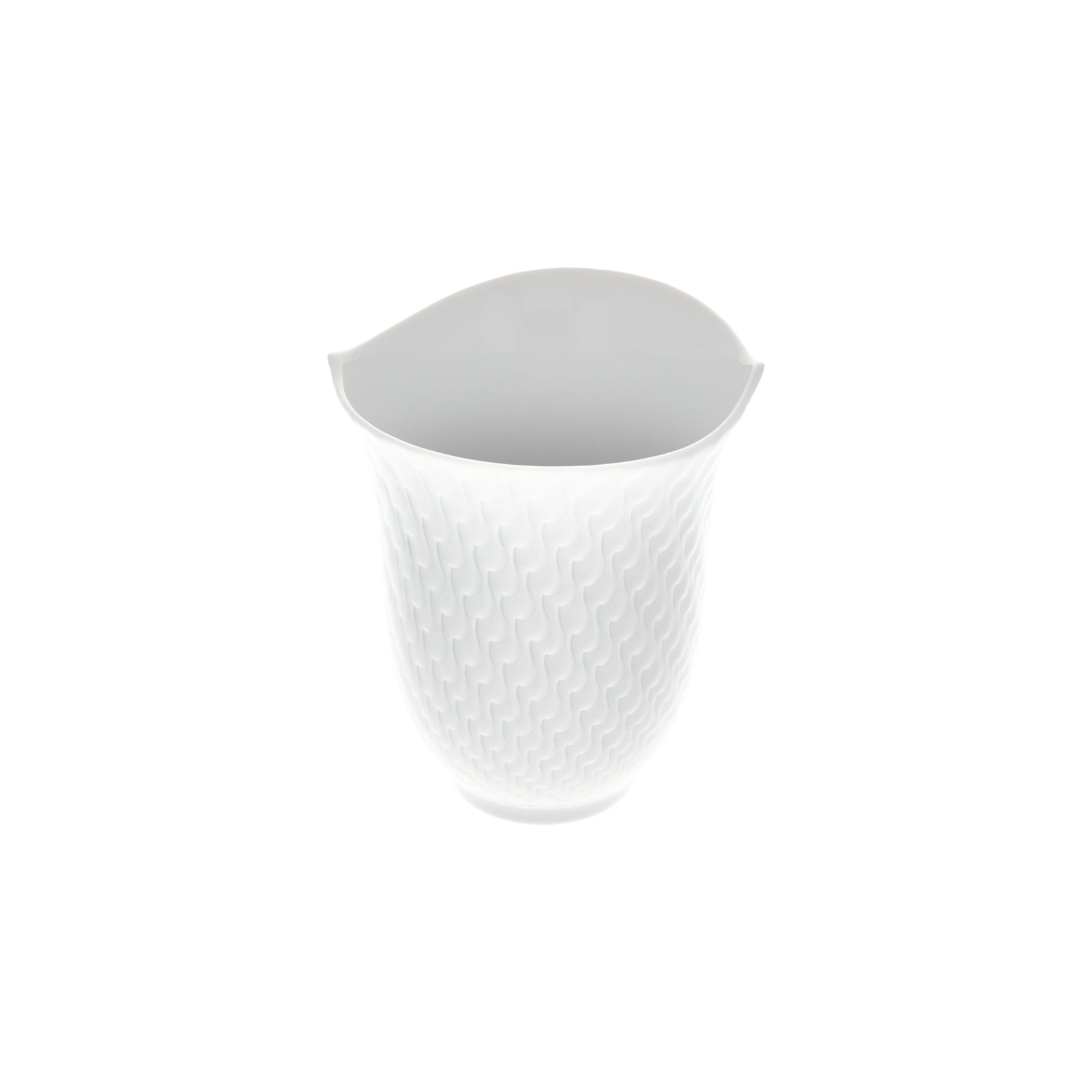 Meissen Wellenspiel Relief weiß Becher 0,25ltr.