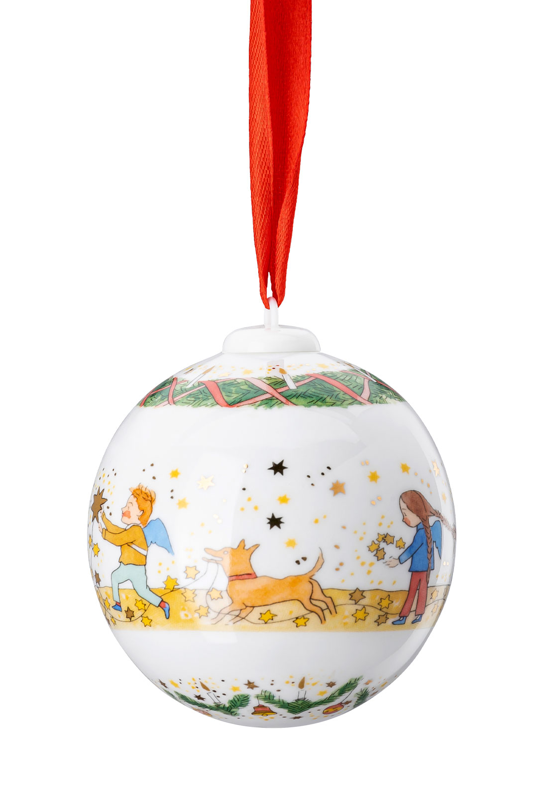 Hutschenreuther 2024 Weihnachtsleuchten Kugel Porzellan