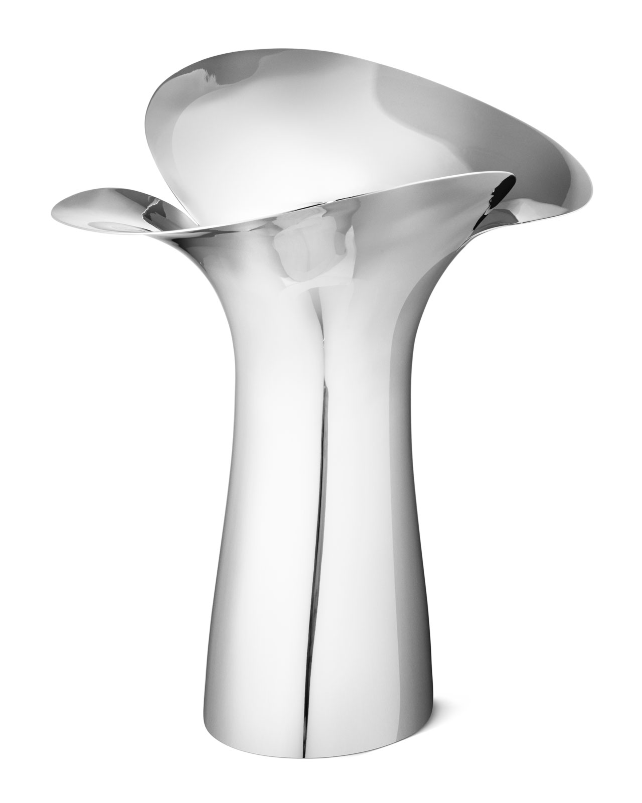 Georg Jensen Bloom Botanica Vase groß 33cm Edelstahl