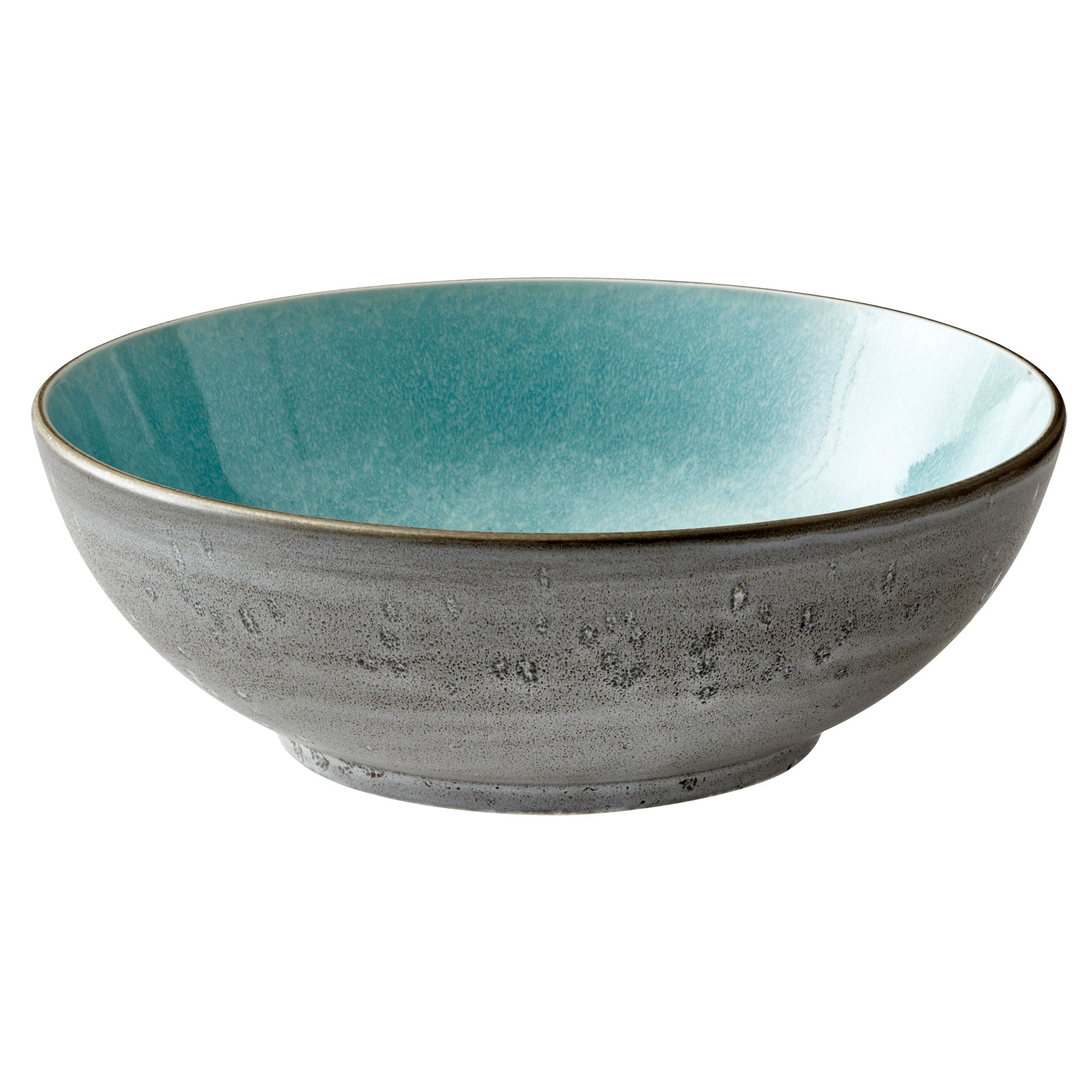 Bitz Salatschale 30cm grey/light blue Keramik