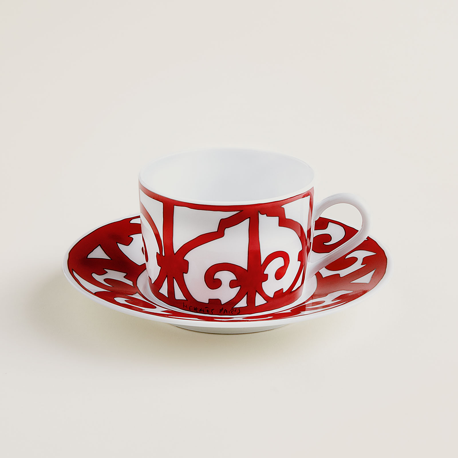 HERMÈS Paris Balcon du Guadalquivir Teetasse mit Untertasse 0,16ltr.
