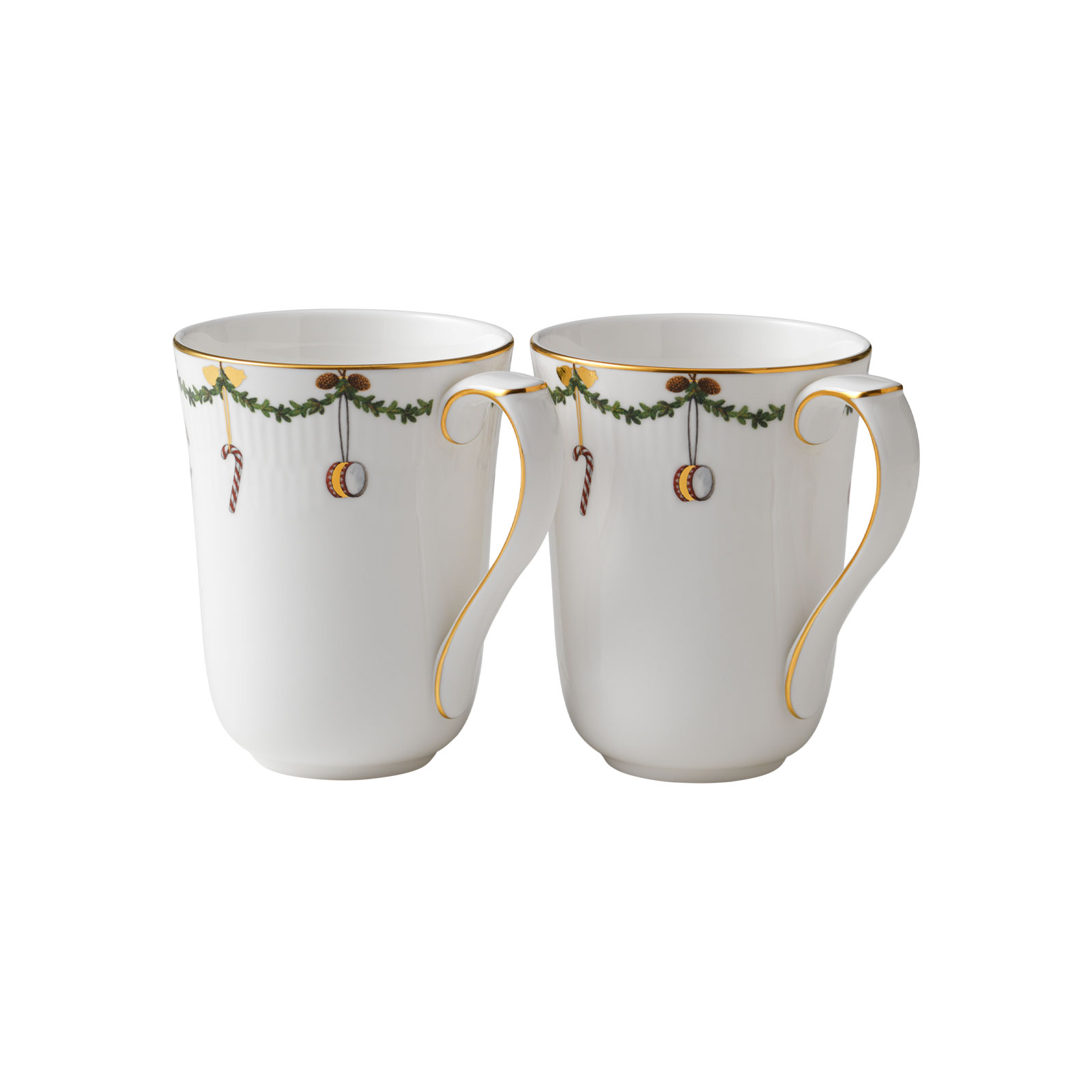 Royal Copenhagen Star Fluted Christmas Becher 2er Set 2503497