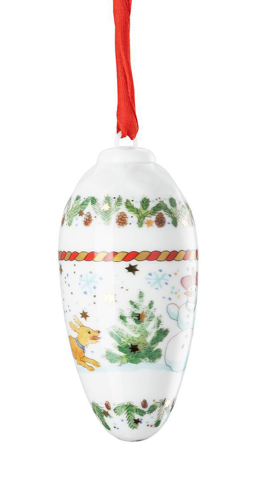 Hutschenreuther 2025 Weihnachtsspiele Zapfen Porzellan