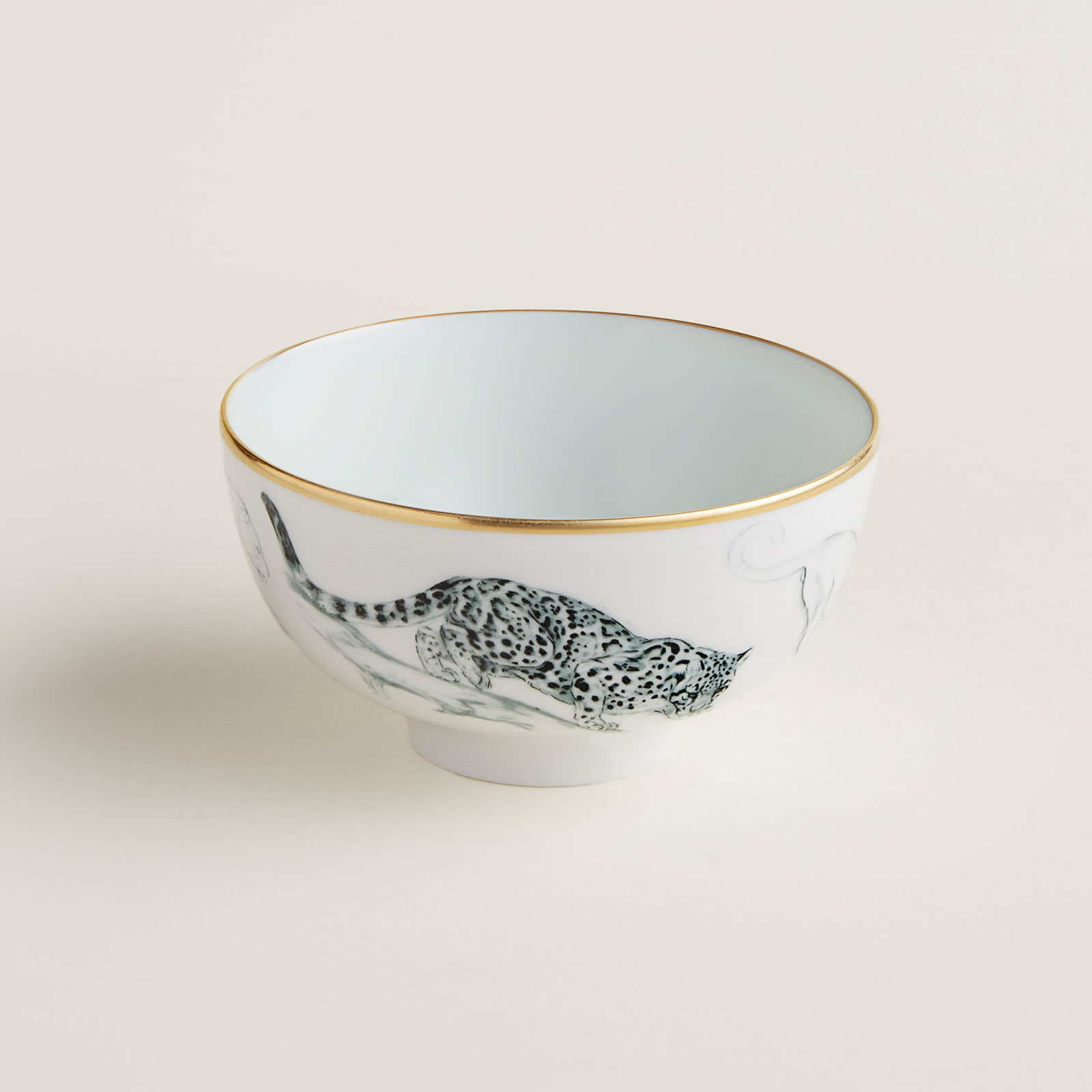 HERMÈS Paris Carnets d'Équateur Bowl Felines 12cm