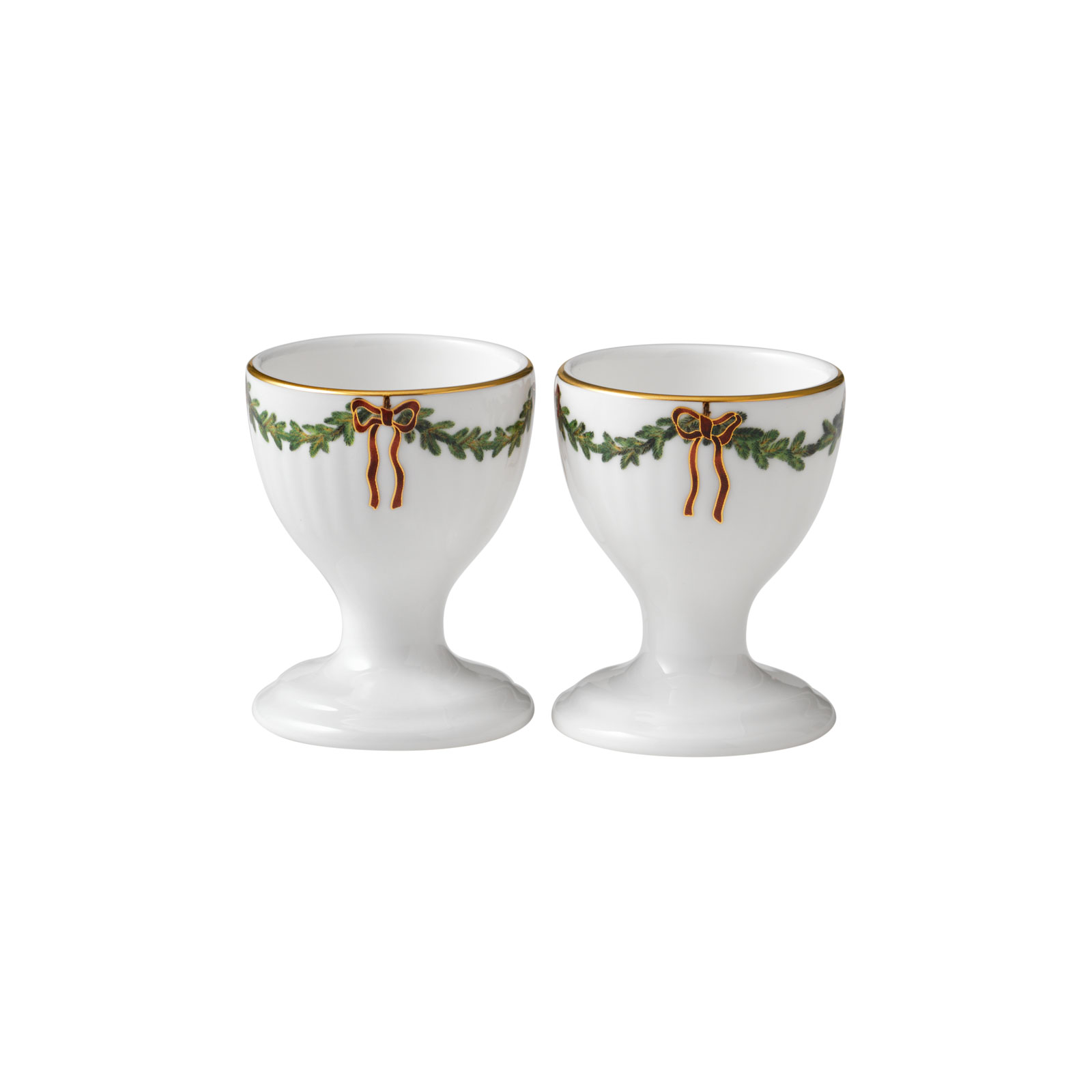 Royal Copenhagen Star Fluted Christmas Eierbecher 2er Set 2503703