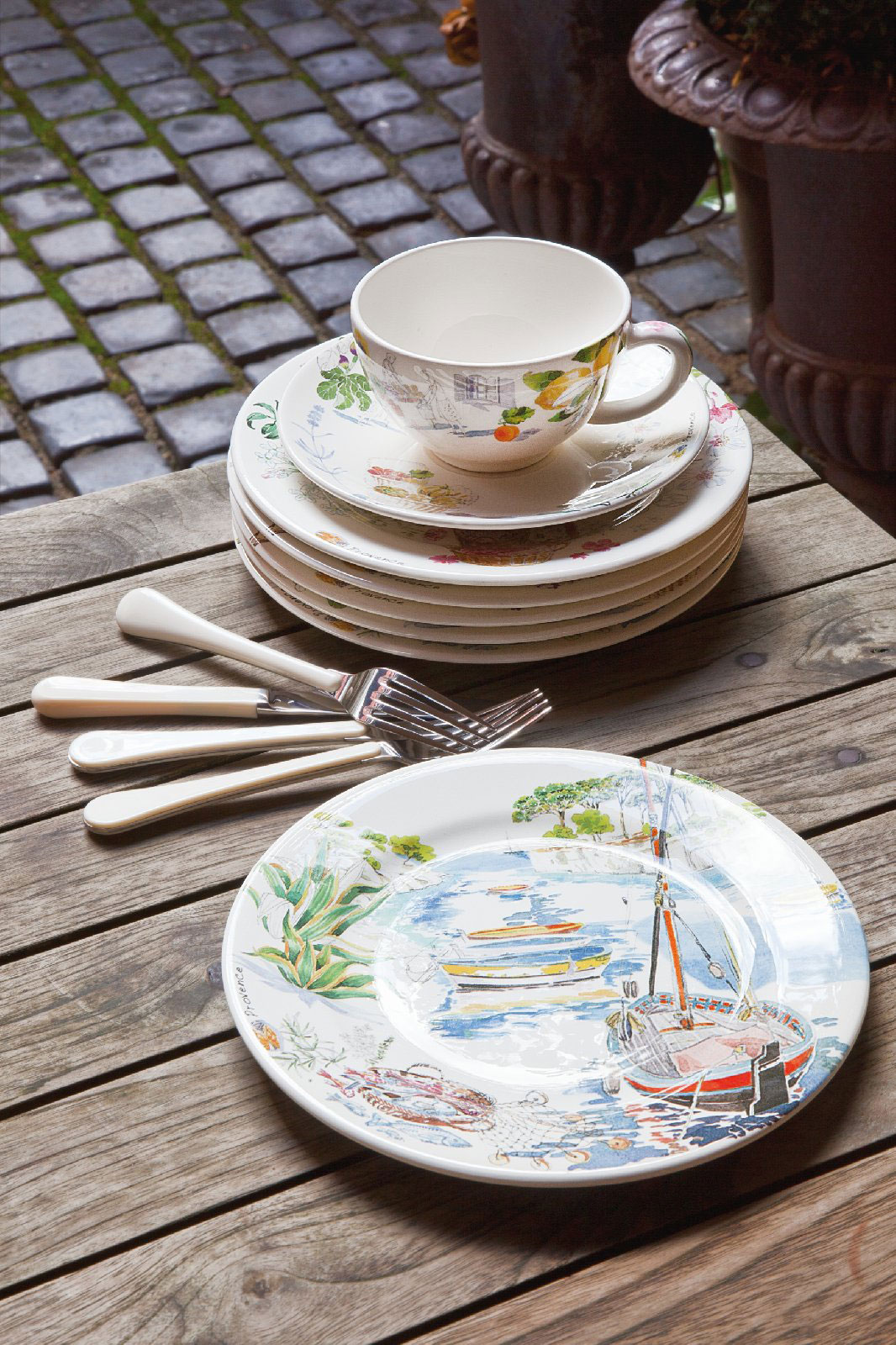Gien Provence Dessertteller 22cm Meer