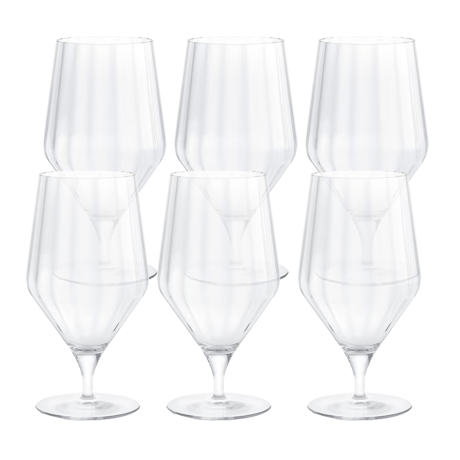 Georg Jensen Bernadotte Biergläser 0,52ltr. 6er Set