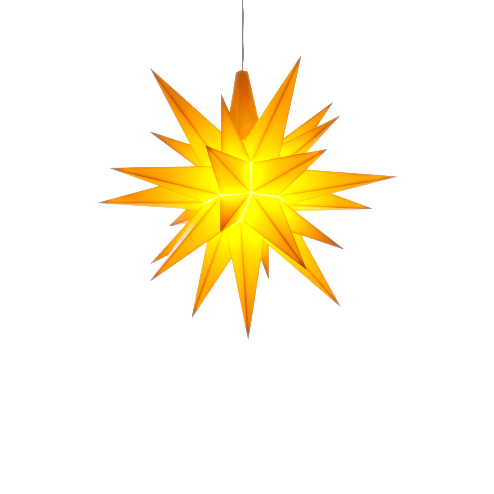 Herrnhuter Sterne Stern A1e 13cm Kunststoff gelb inkl. LED E10