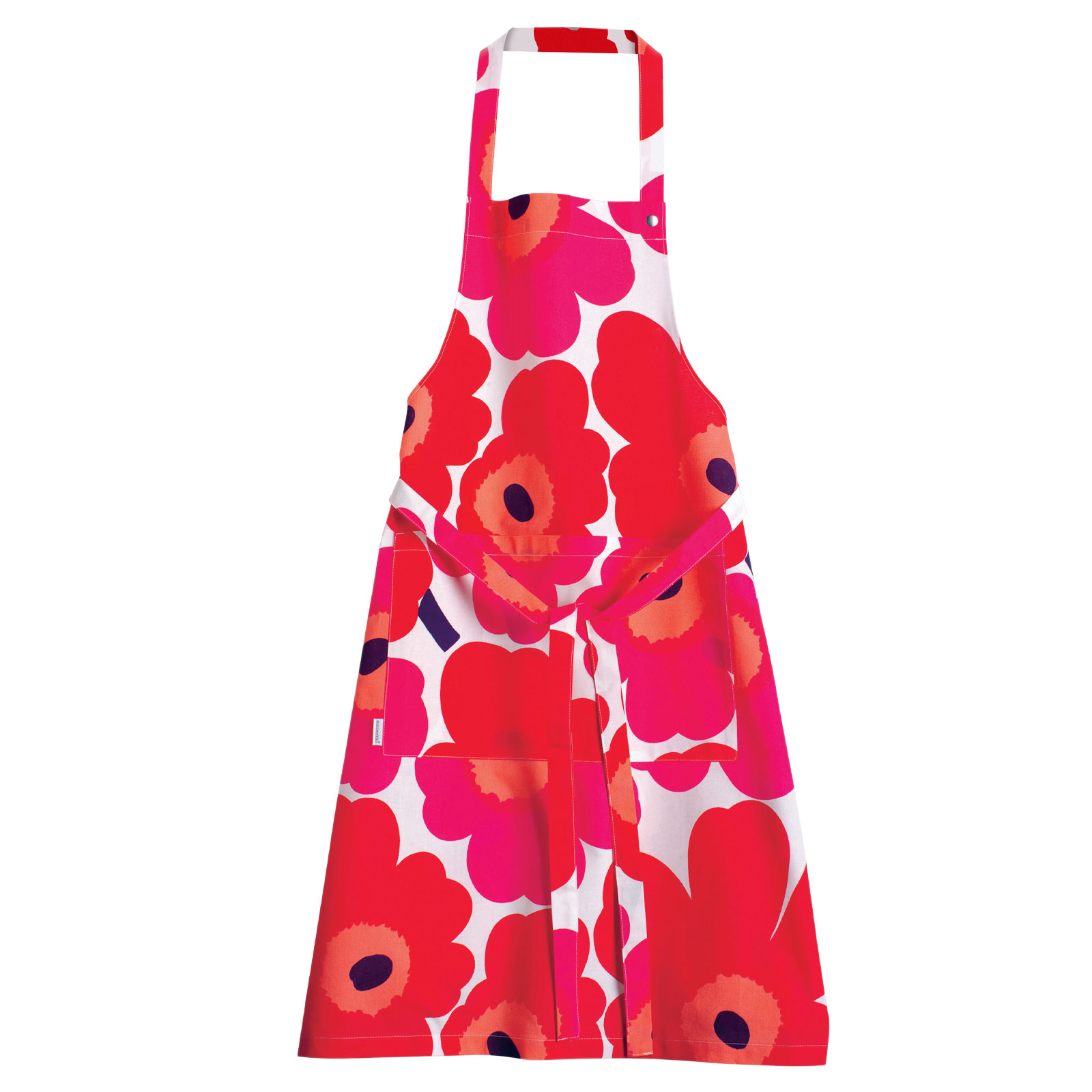 Marimekko Pieni / Unikko Küchenschürze 84x85cm Blume rot