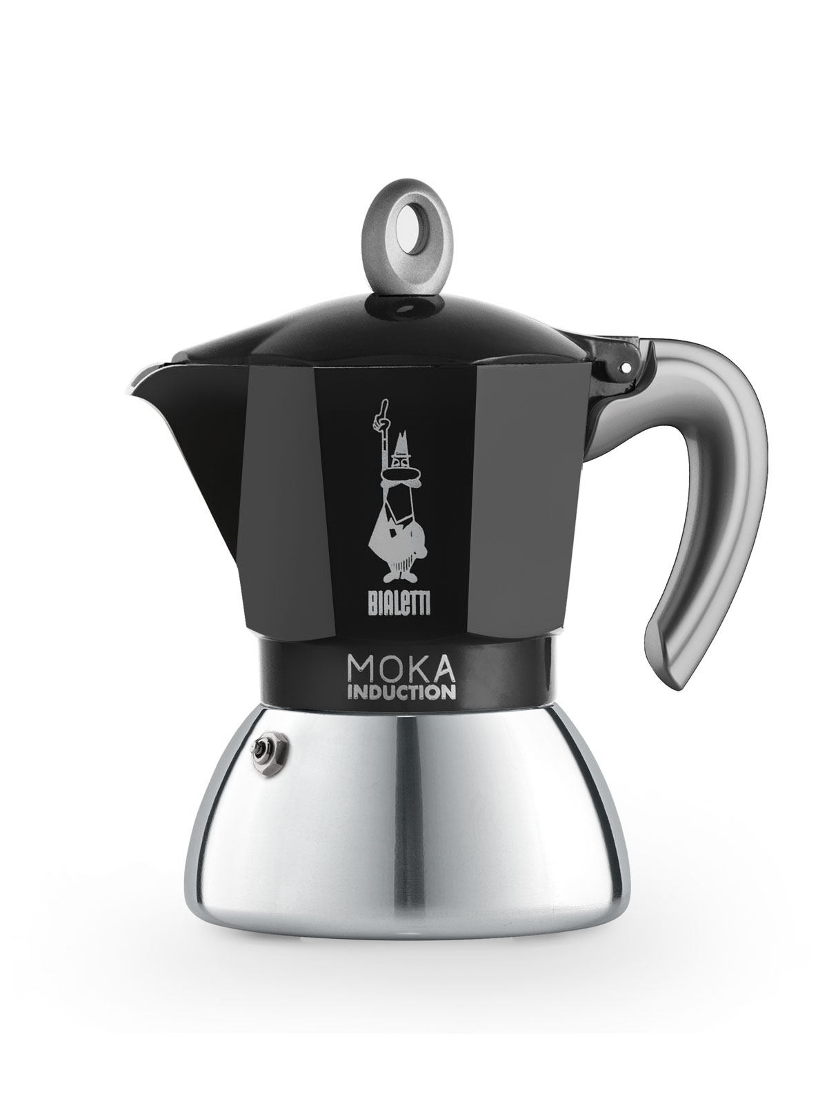 Bialetti Italien New Moka Induktion Espressokocher Black 4 Tassen