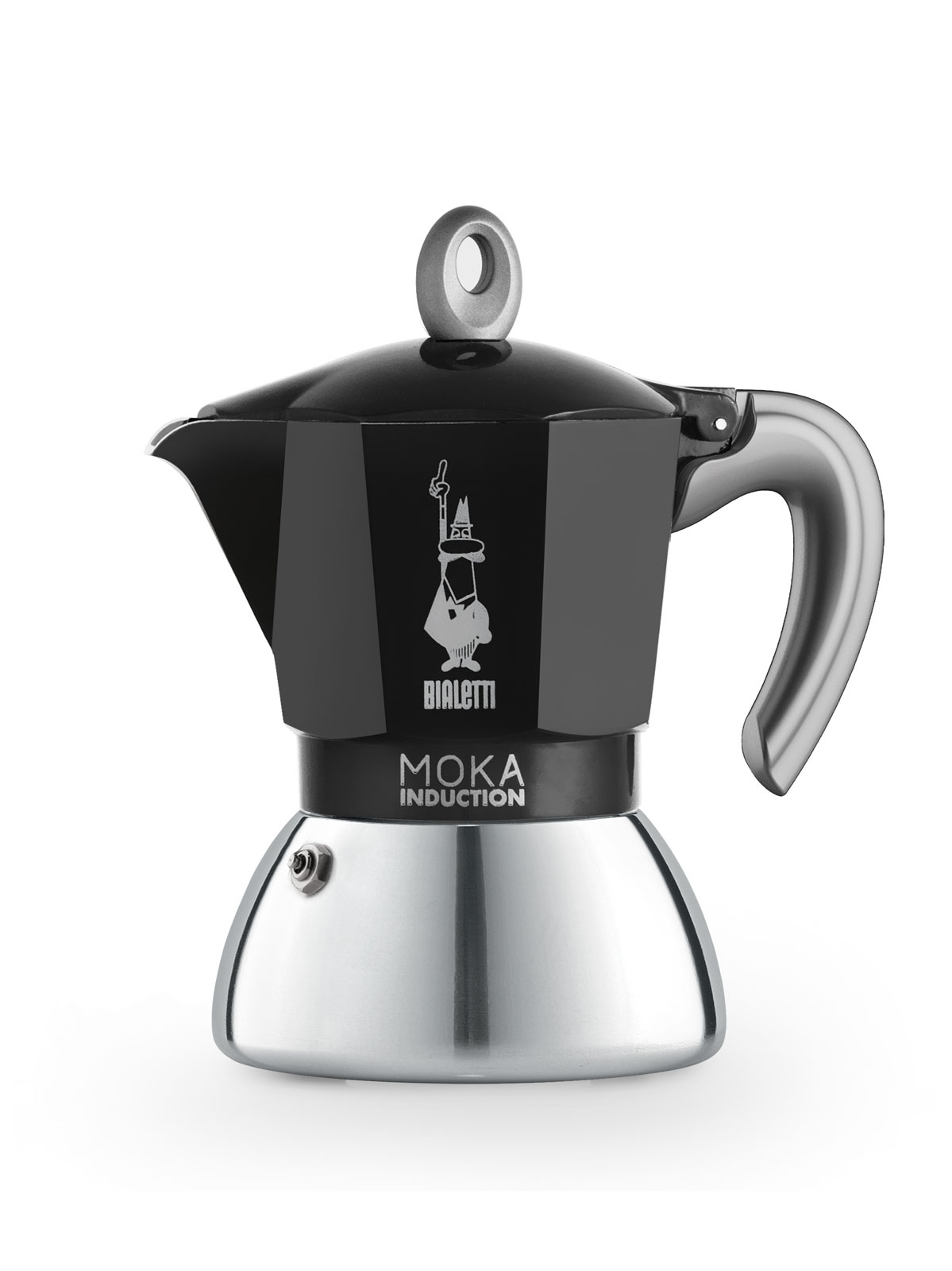 Bialetti Italien New Moka Induktion Espressokocher Black 4 Tassen