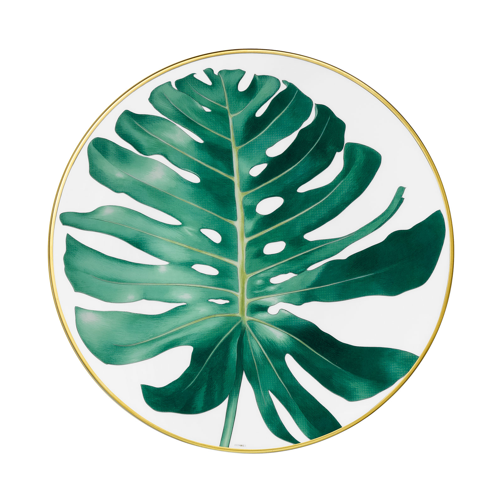 HERMÈS Paris Passifolia Speiseteller Philodendron 27cm