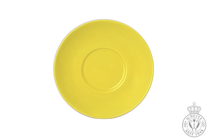 Dibbern Solid Color zitrone Cappuccino-Untertasse