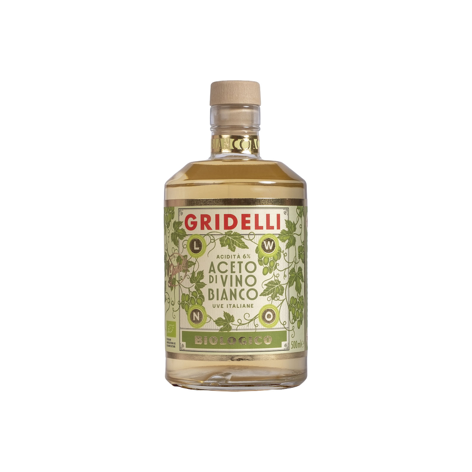 Gridelli Weißweinessig Aceto di Vino Bianco 0,50ltr.