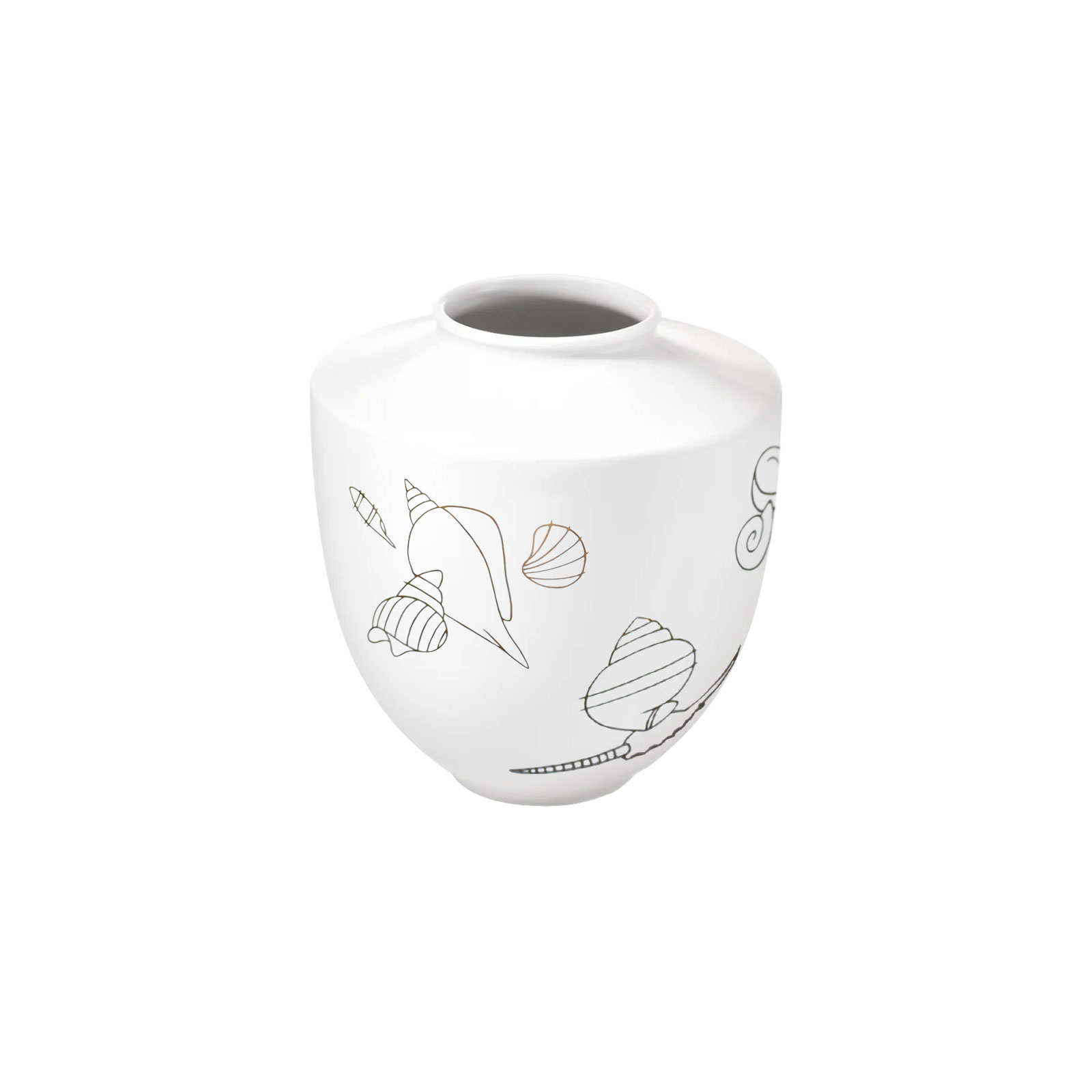 KPM -  Berlin Vase Großer Bär mit Gold Dekor Gold/Muschel