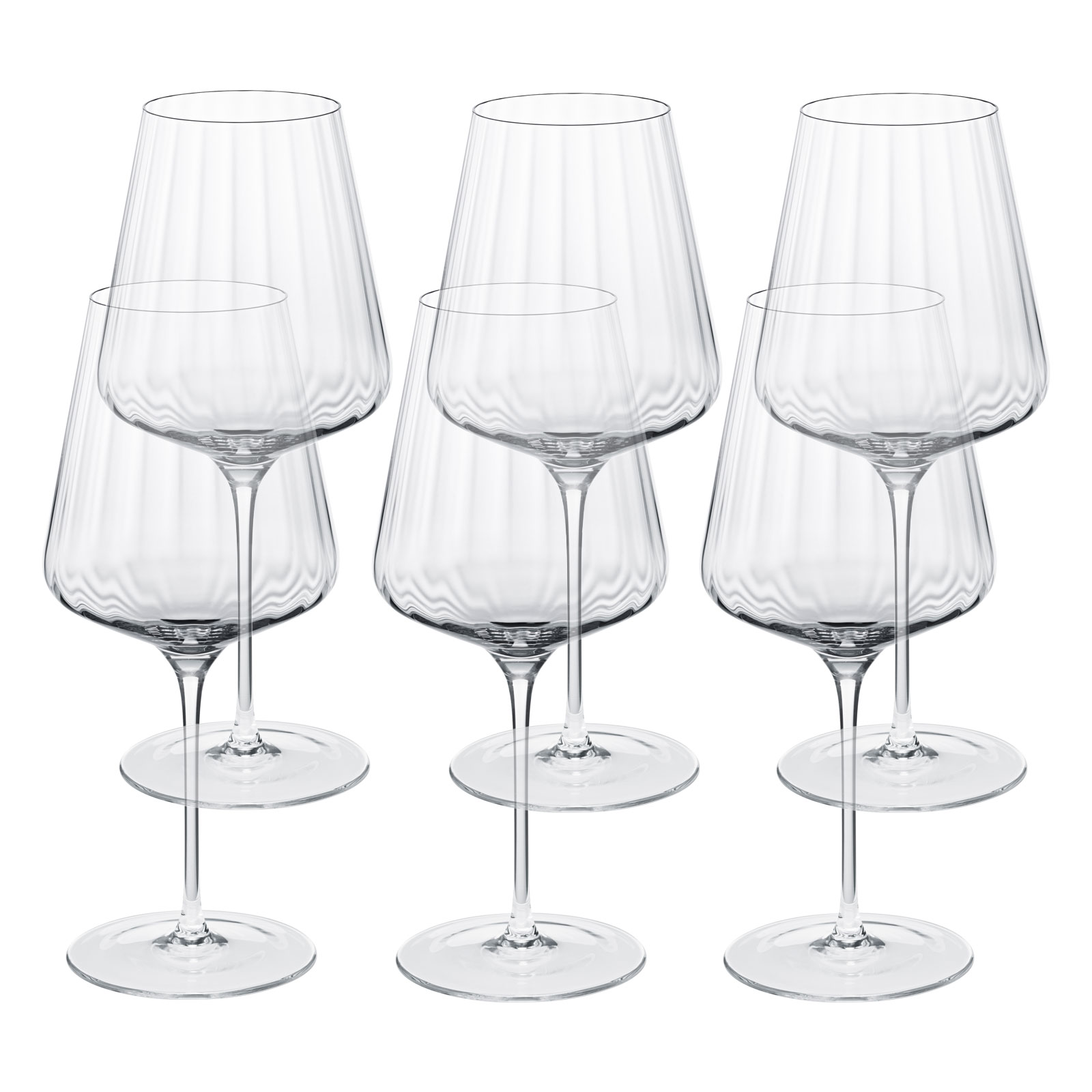 Georg Jensen Bernadotte Rotweingläser 0,54ltr. 6er Set