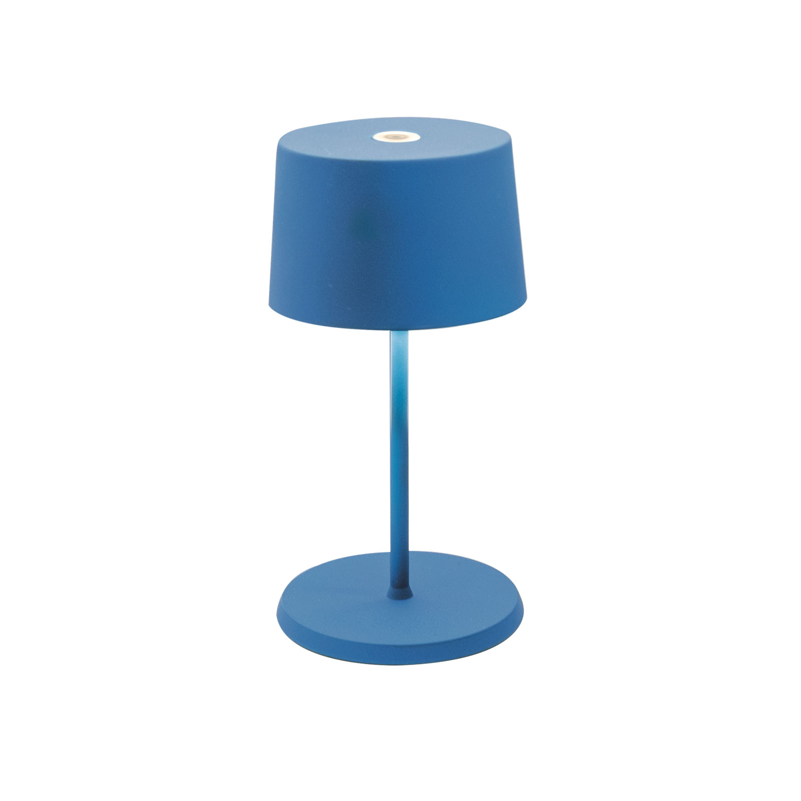 Zafferano Olivia Pro Mini Tischlampe blau capri