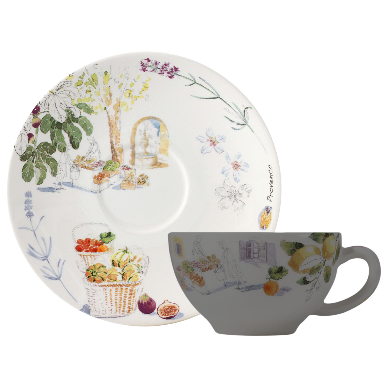 Gien Provence Frühstücks-Untertasse 18cm