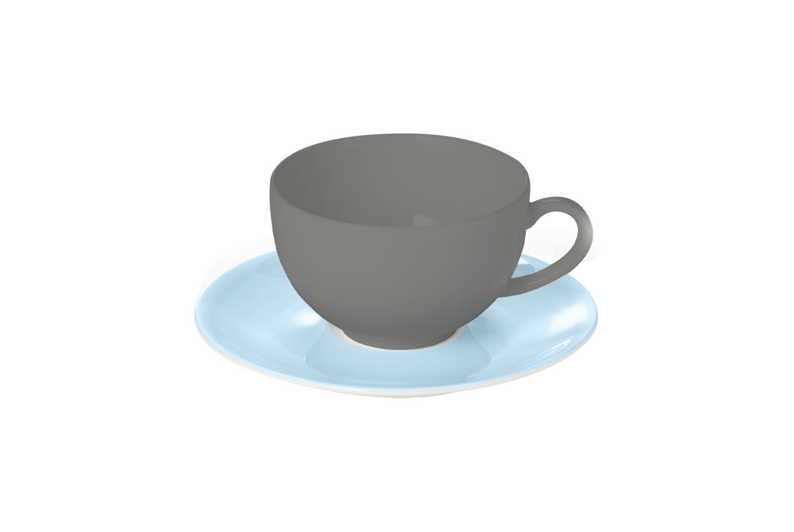 Dibbern Pastell Kaffee-/Tee-Untertasse 0,25ltr.hellblau