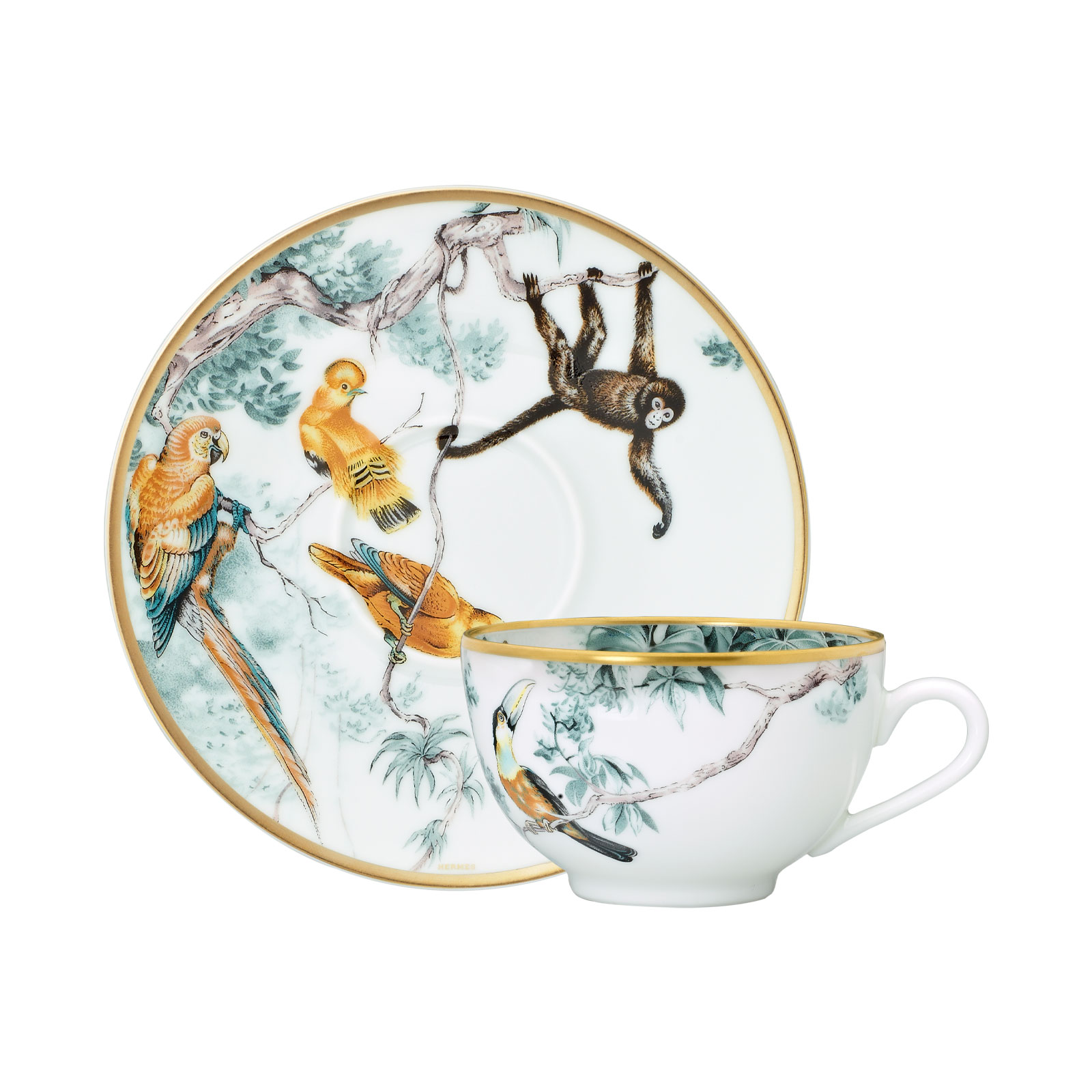 HERMÈS Paris Carnets d'Équateur Tee- / Kaffeetasse m. U. 0,20ltr.