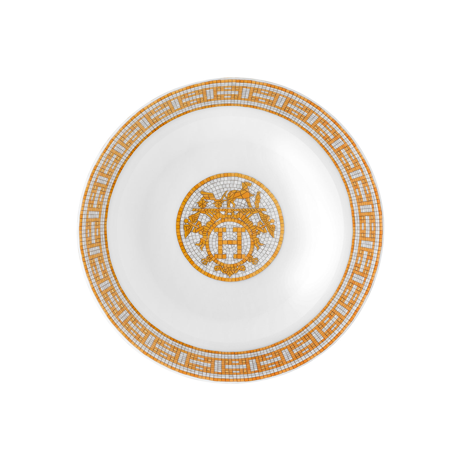 HERMÈS Paris Mosaïque au 24 Gold Schale 17cm