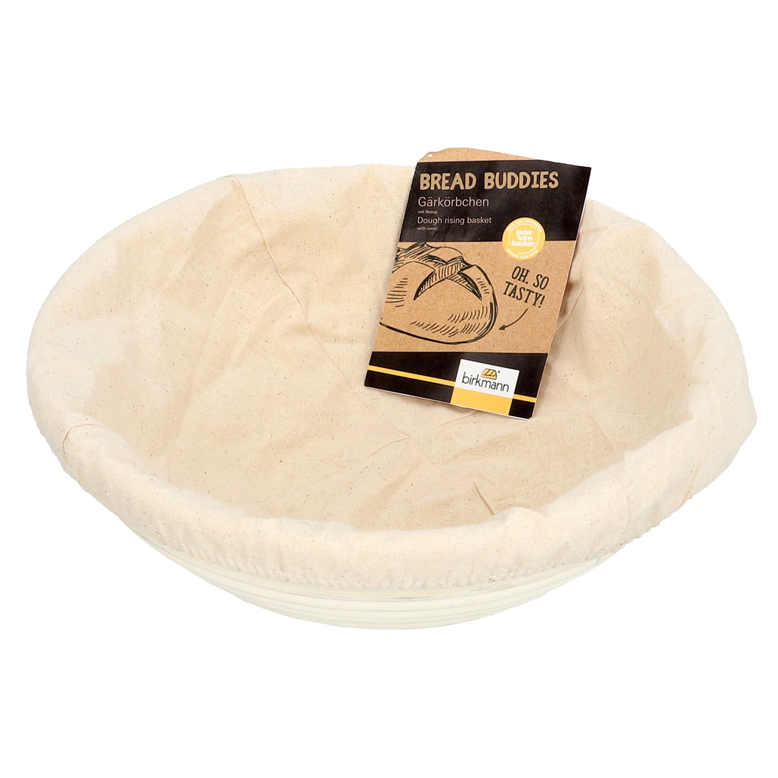 RBV Birkmann Bread Buddies Gärkörbchen rund 26,5cm mit Bezug