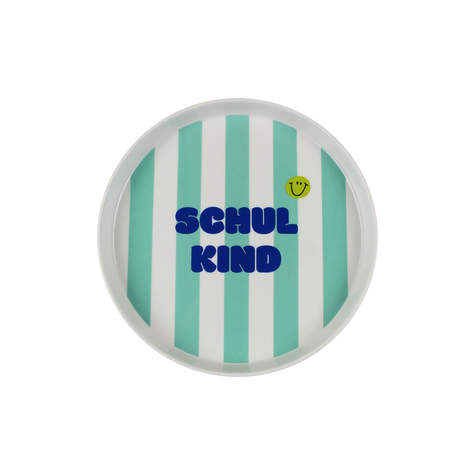 ava&yves Schulkind Stripes Kindergeschirr 3tlg. türkis/grün