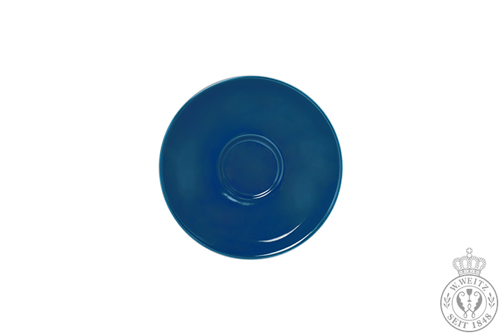 Dibbern Solid Color pazifikblau Espresso-Untertasse Classico