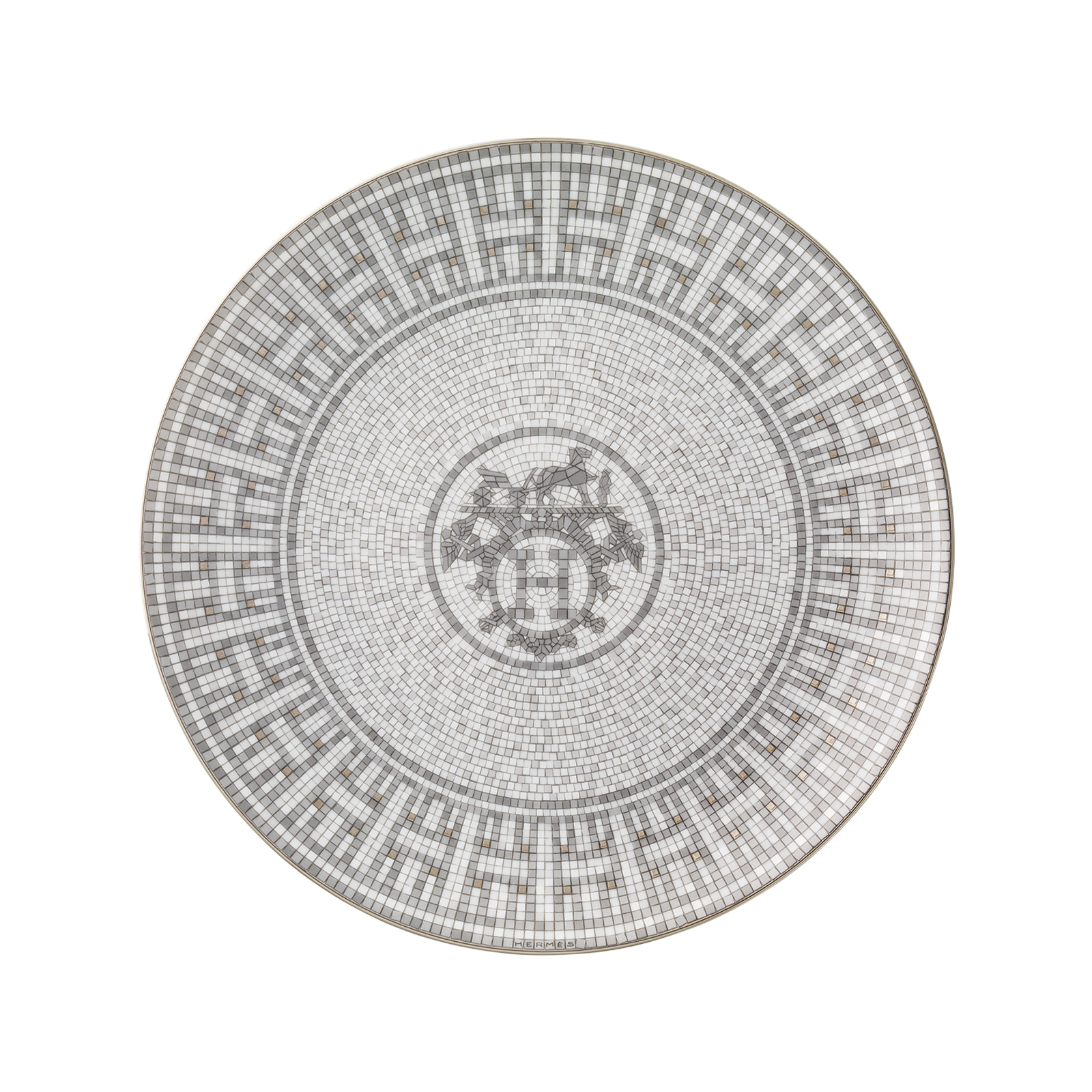 HERMÈS Paris Mosaïque au 24 Platin Frühstücksteller 21,5cm