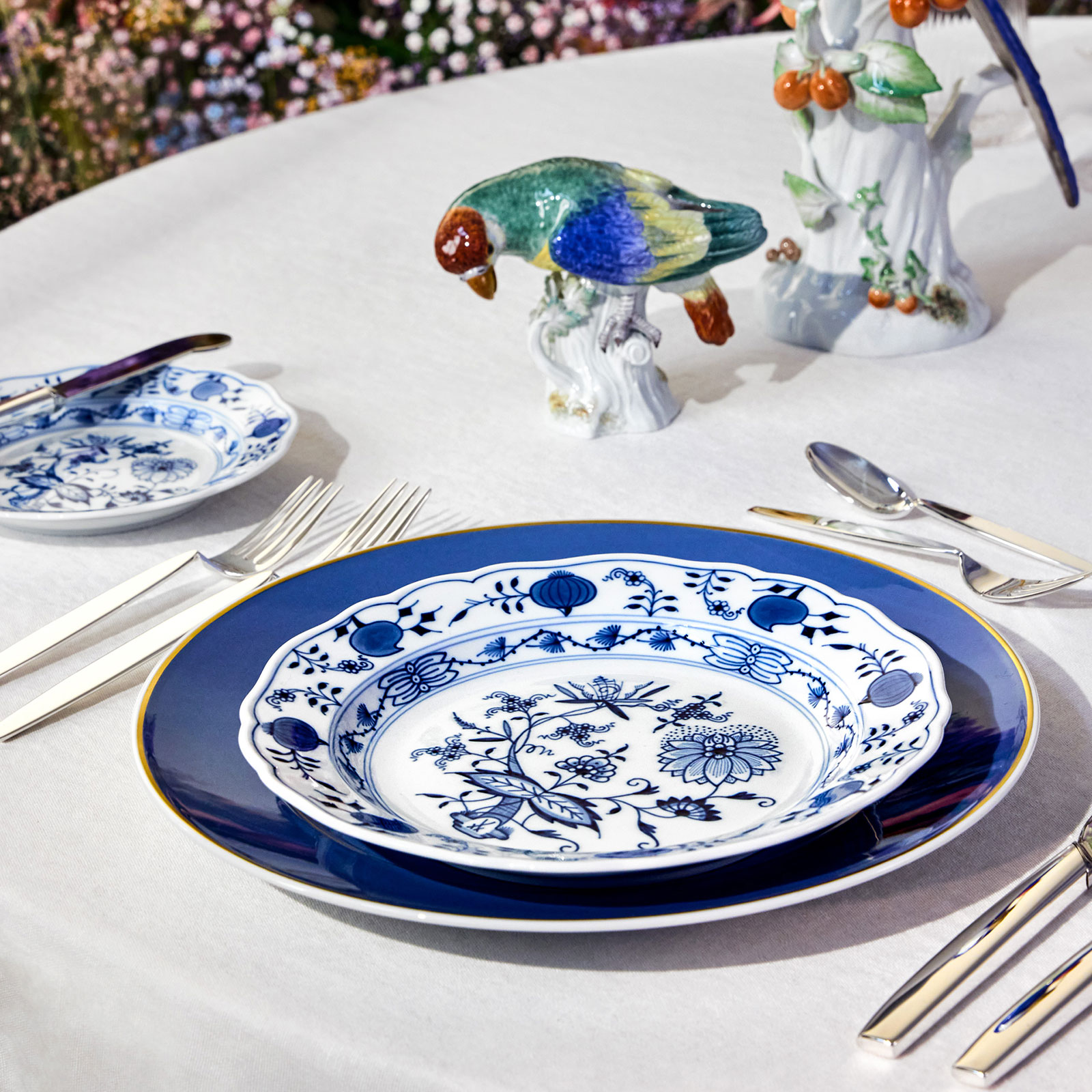 Meissen Urban Colors No41 Speiseteller 29cm blau/gold