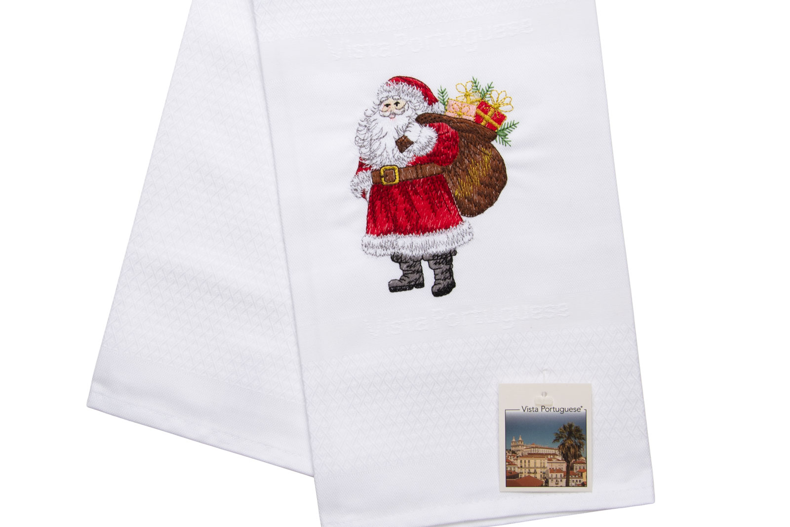 Vista Portuguese Geschirrtuch Santa Claus 50x70cm