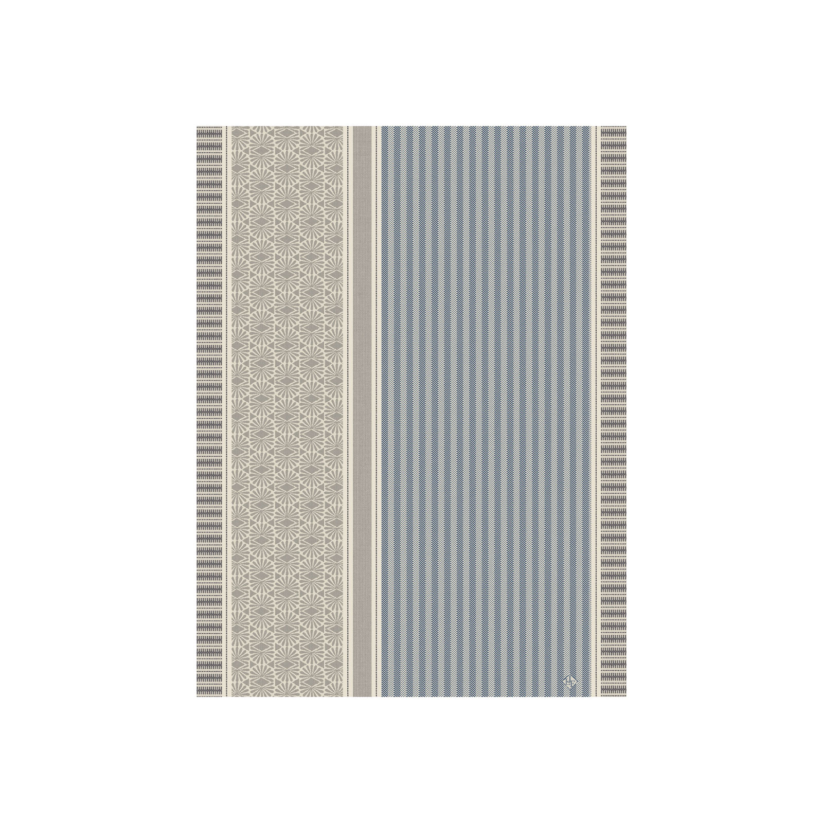 Le Jacquard Francais Dune Rayures Geschirrtuch 80x60cm touareg